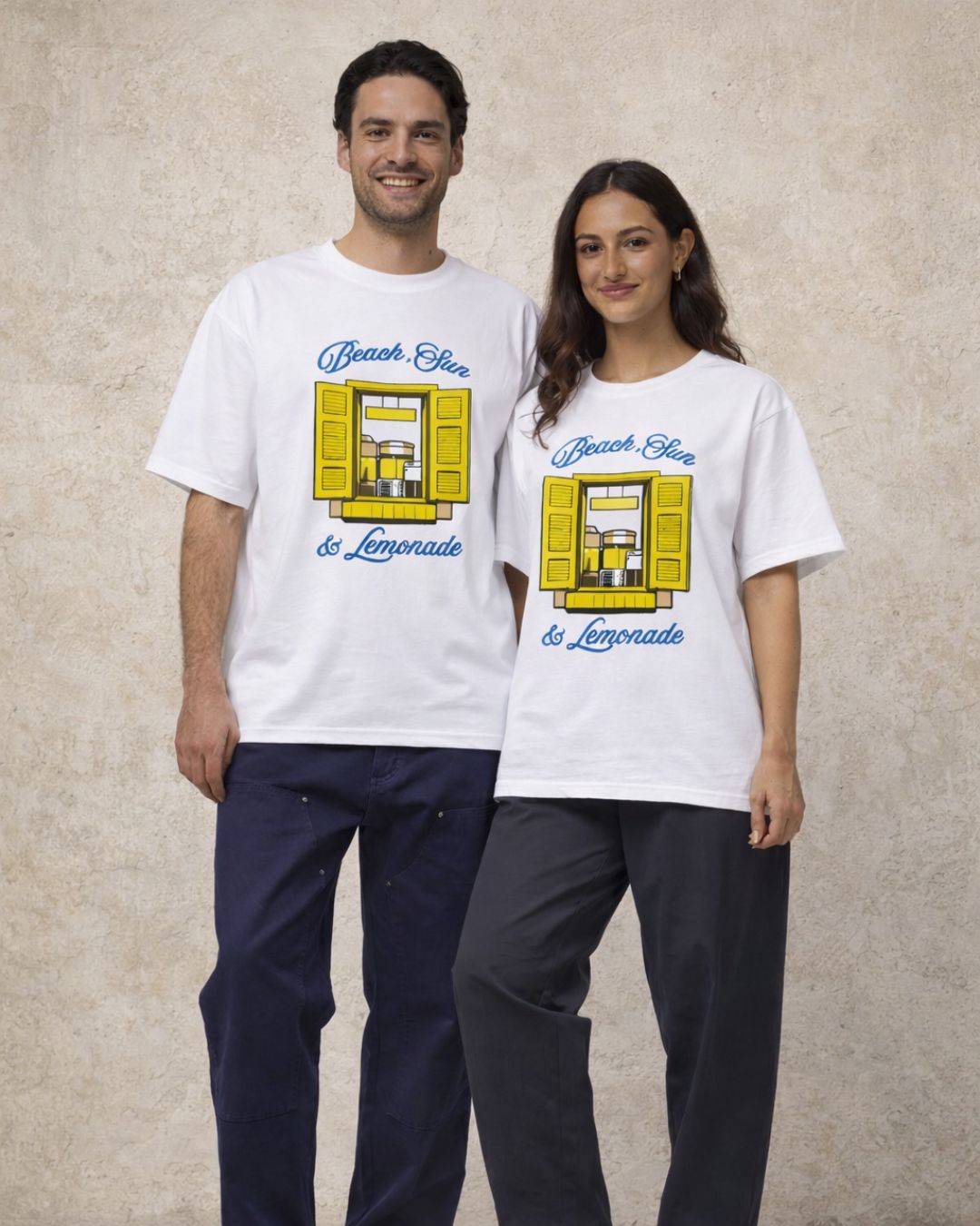 Beach, Sun & Lemonade | Oversized Unisex T-Shirt | Printed