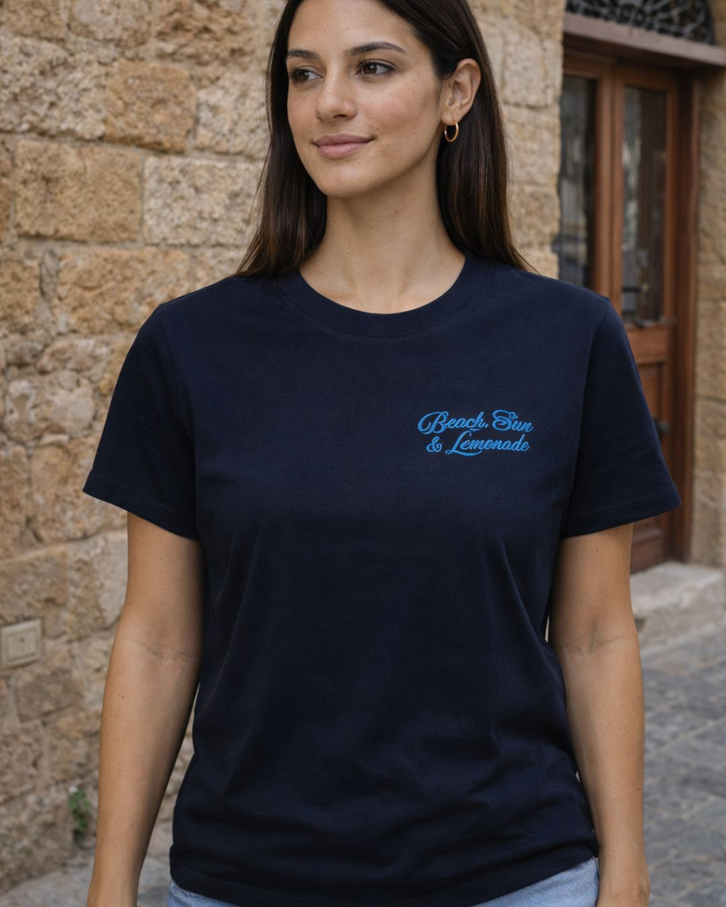 Beach, Sun & Lemonade | Regular Women T-Shirt | Printed