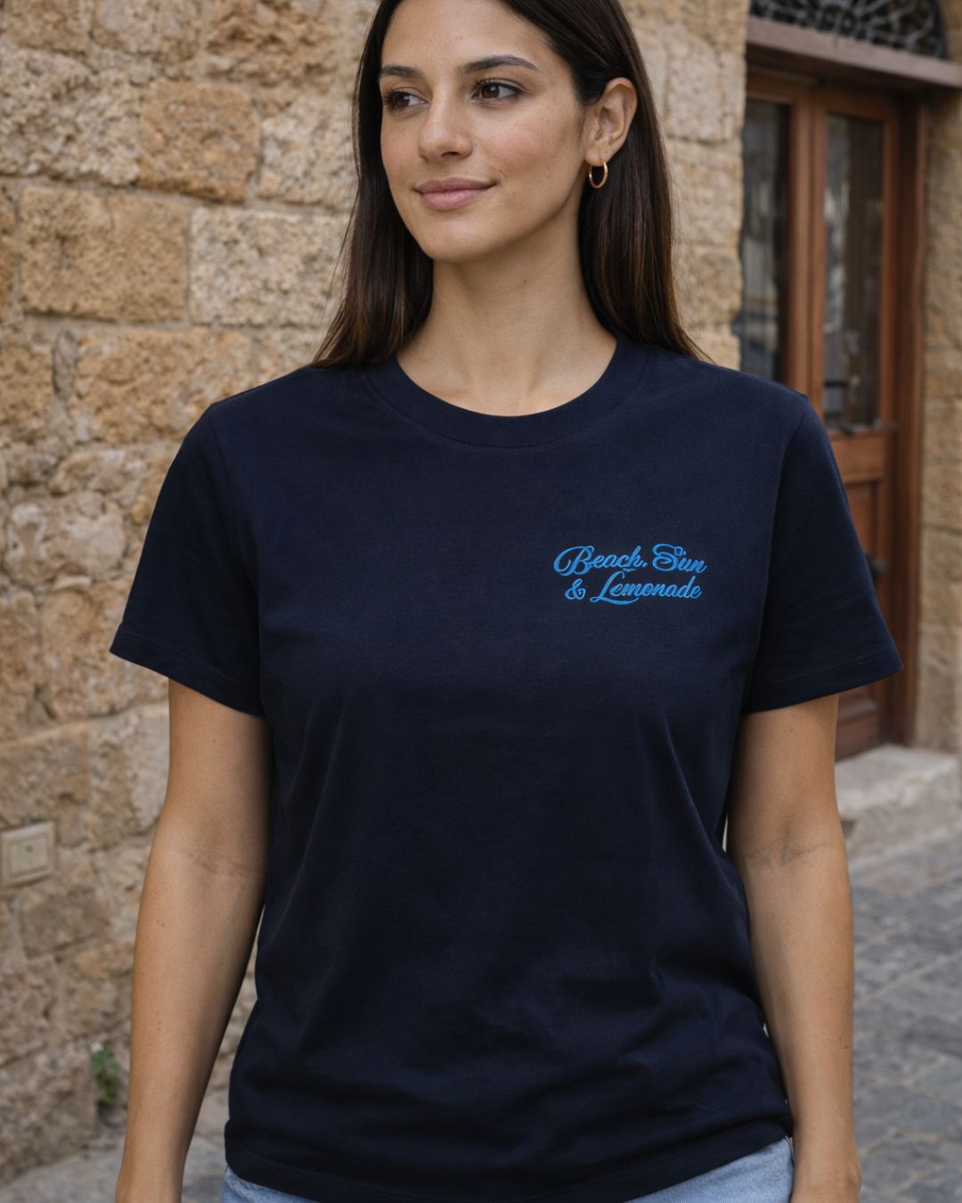 Beach, Sun & Lemonade | Regular Women T-Shirt | Printed