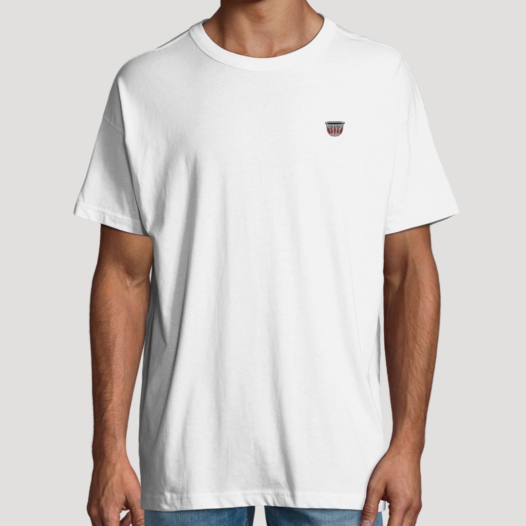 Lebanese Coffee Cup | Boxy Unisex T-shirt | Embroidered