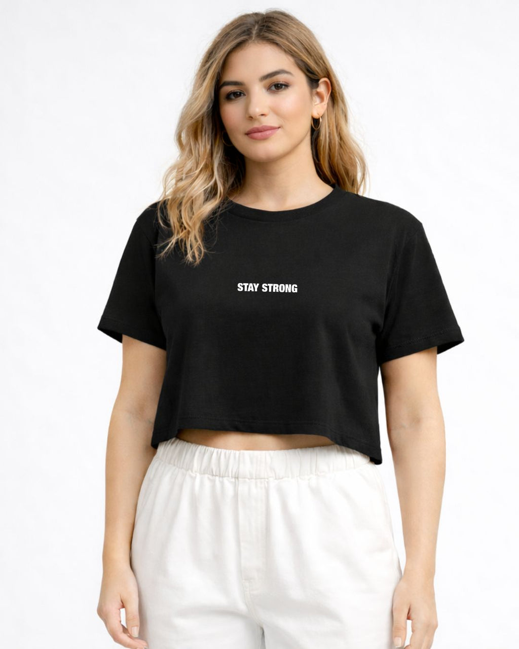 Stay Strong | Cropped T-Shirt | Printed