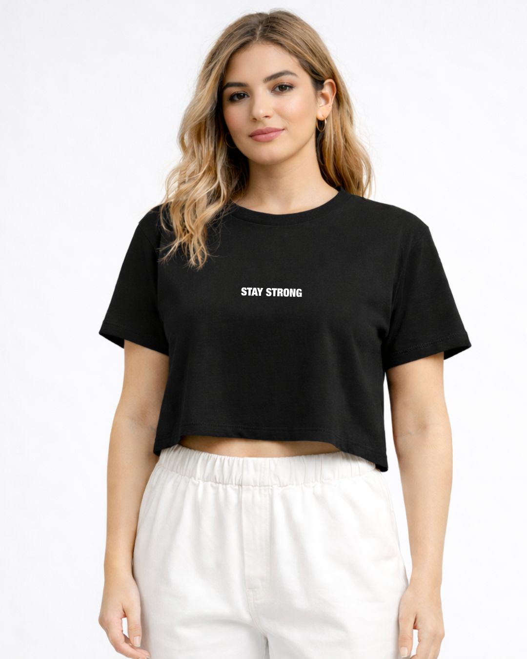 Stay Strong | Cropped T-Shirt | Printed