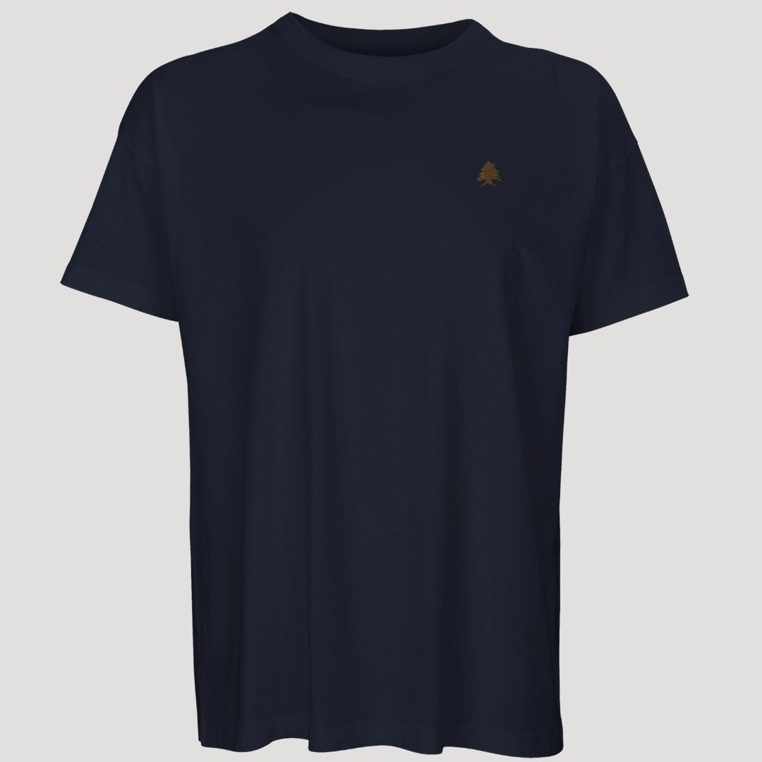 Cedar Gold | Boxy Unisex T-shirt | Embroidered