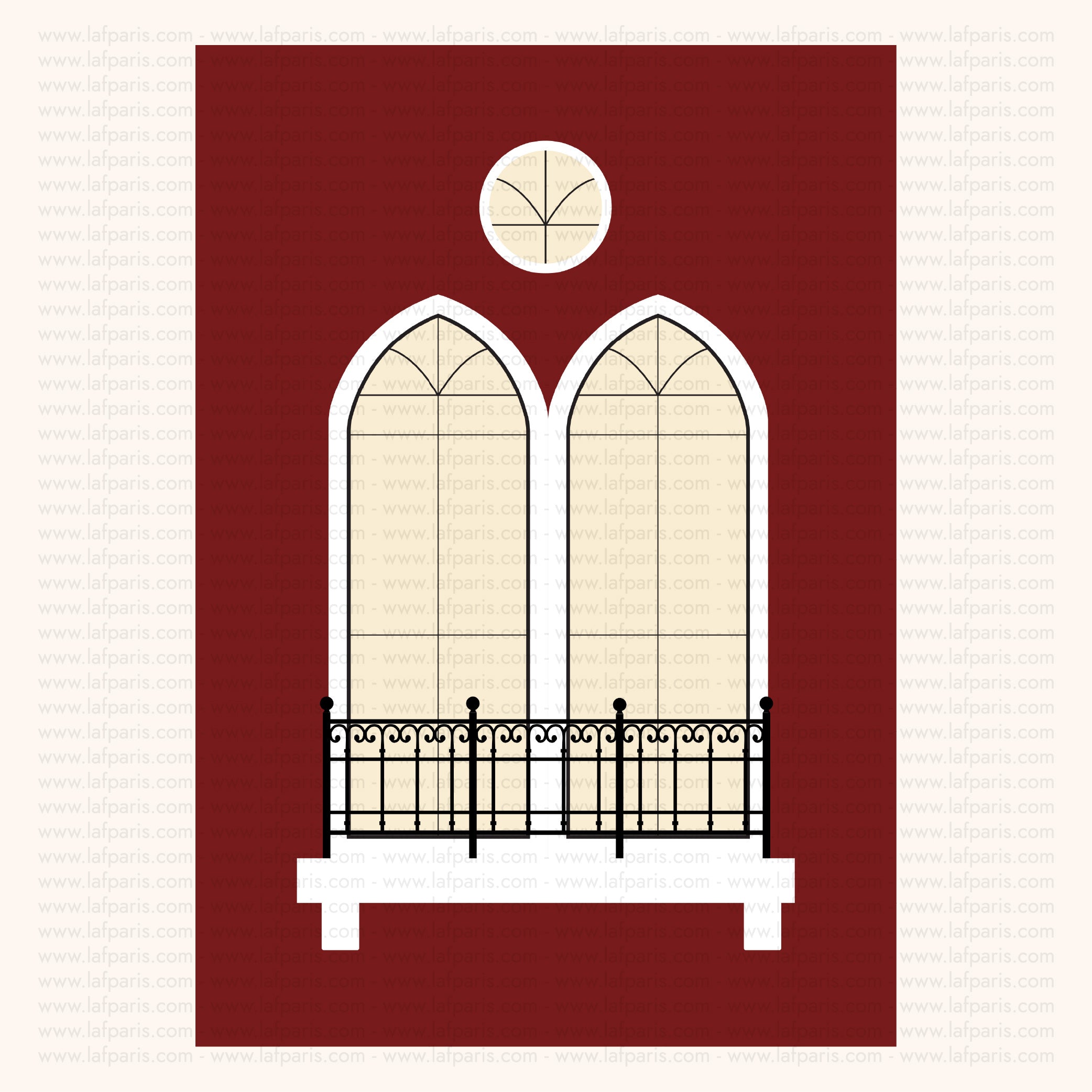 Lebanese Balcony Poster