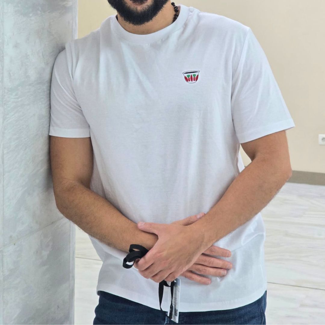Lebanese Coffee Cup | Regular Unisex T-shirt | Embroidered