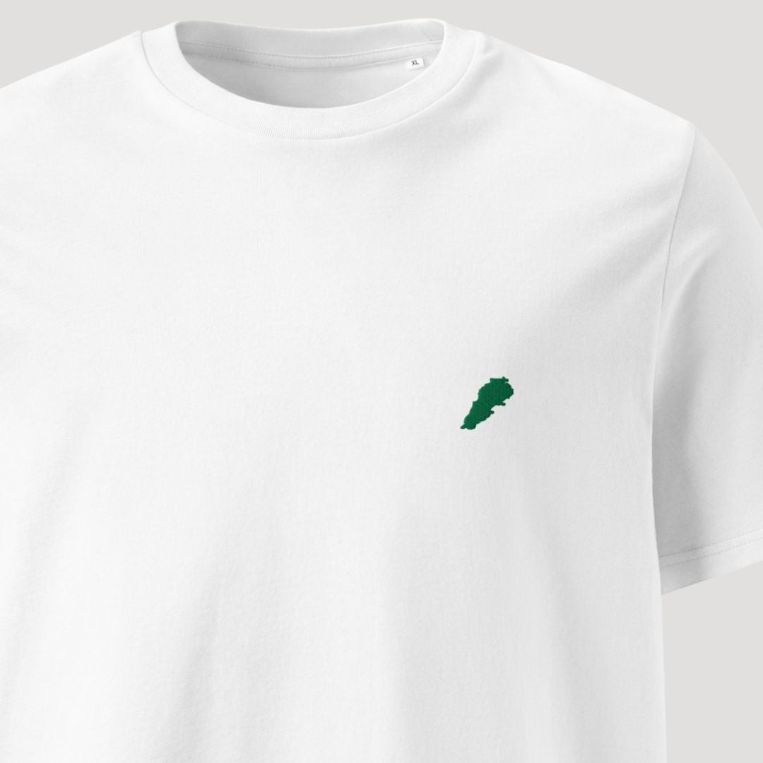 Lebanon Map | Regular Unisex T-shirt | Embroidered