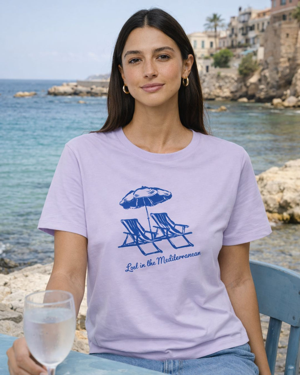 Lost in the Mediterranean | Regular Women T-Shirt | Printed