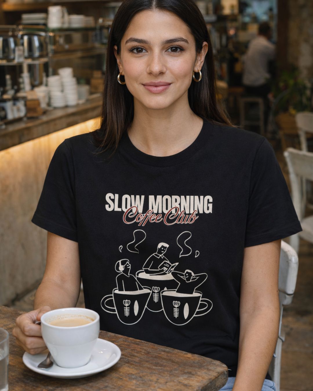 Slow Morning | Regular Women T-Shirt | Printed