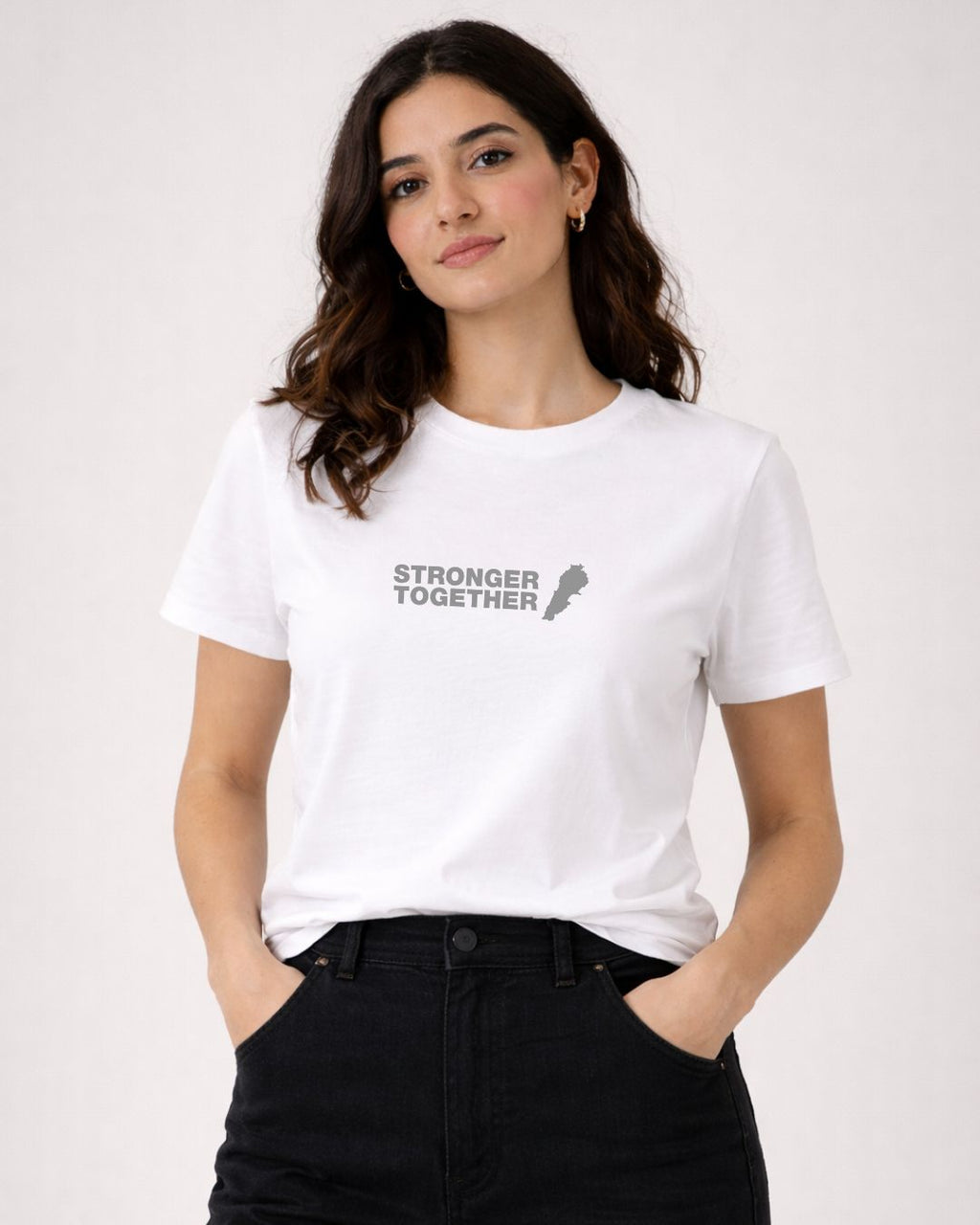 Stronger Together | Regular Women T-Shirt | Printed