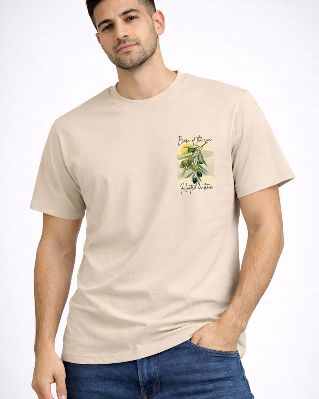 Rooted in Time - Olive | Regular Unisex T-Shirt | Printed