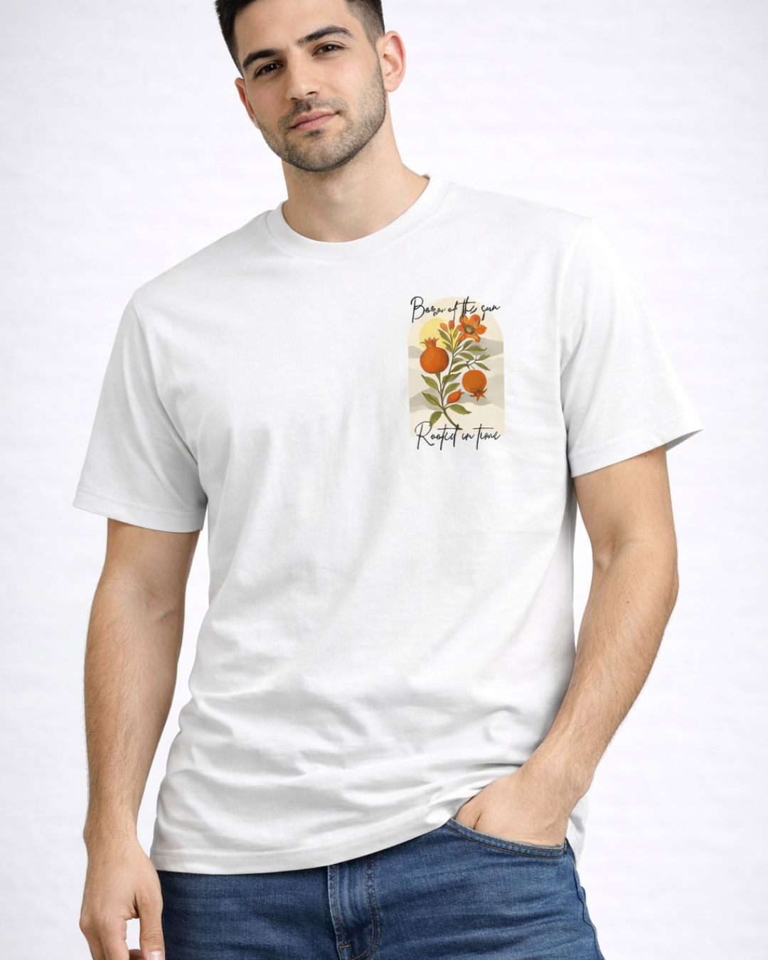 Rooted in Time - Pomegranate | Regular Unisex T-Shirt | Printed
