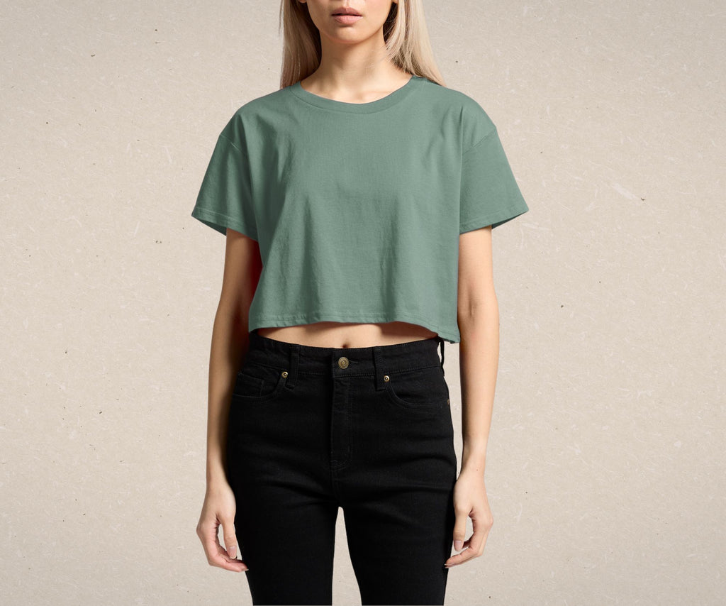 Coffee Please | Cropped T-shirt | Printed