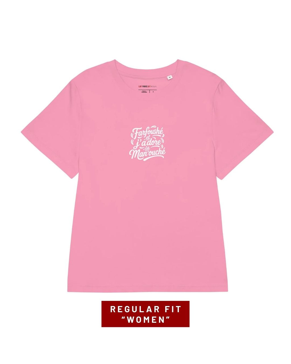 J'adore la Man'ouché | Regular Women T-shirt | One Side Printing