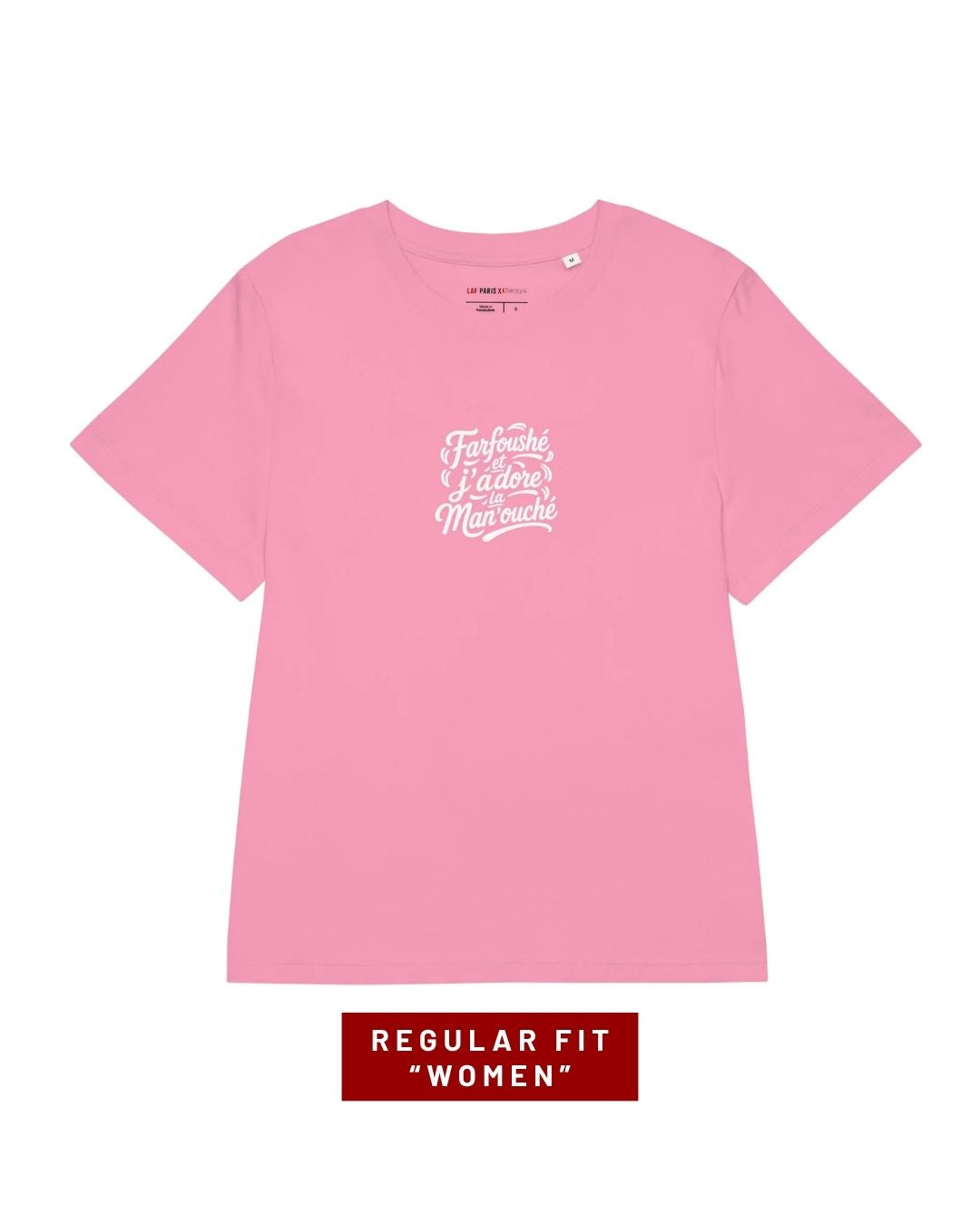 J'adore la Man'ouché | Regular Women T-shirt | One Side Printing